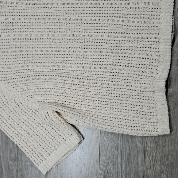 Eileen Fisher Short Sleeve Organic Cotton Knit Sweater Top Large - Picture 6 of 11